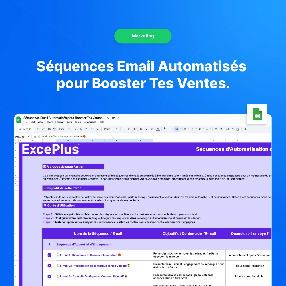 Séquences Email Automatisés pour Booster Tes Ventes.